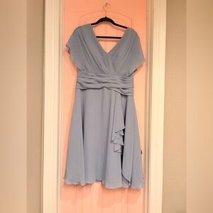 JJs House Light Blue Chiffon Dress Size 4
